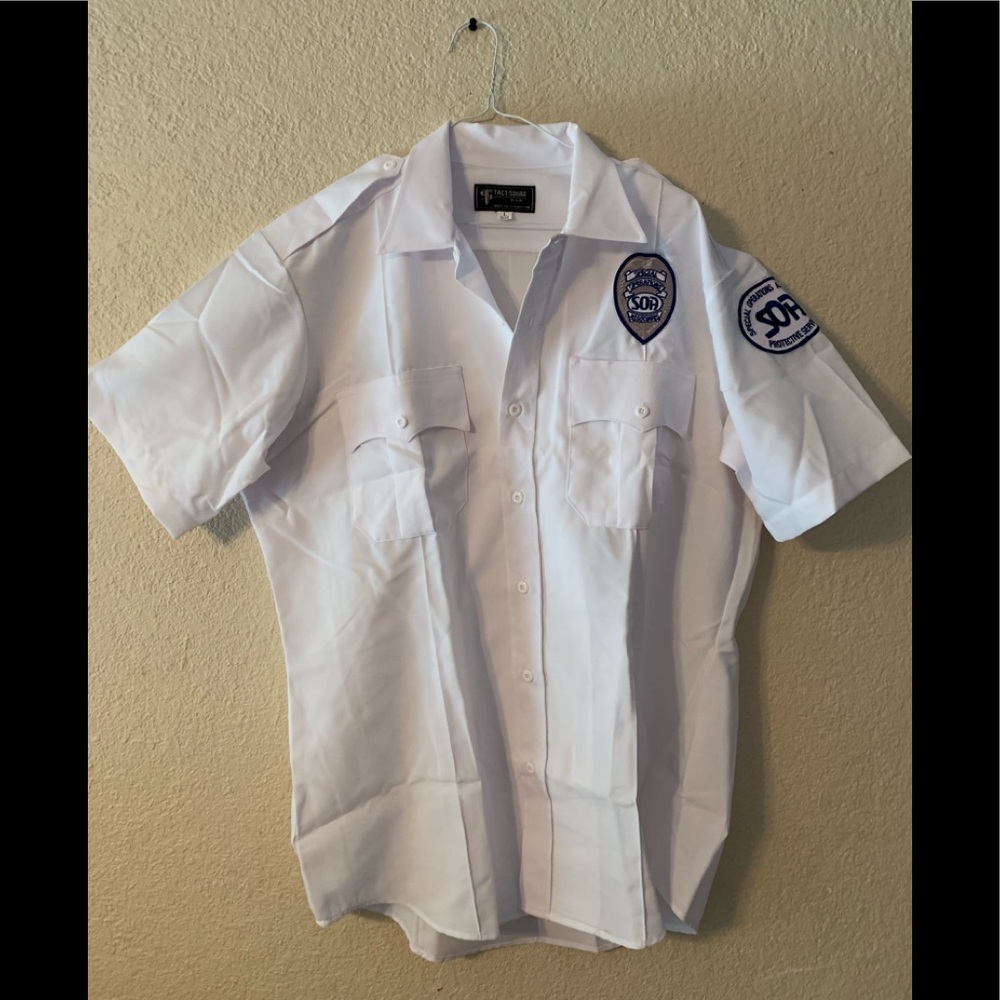 Security Guard button up shirt SOA size Large